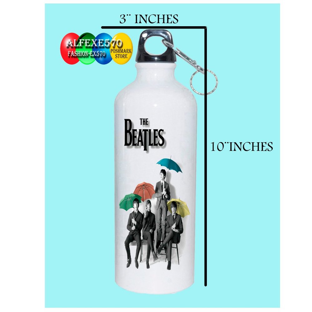 WATER BOTTLE ALUMINUM 24 OZ THE BEATLES